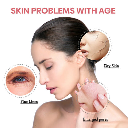 Jaysuing 5 in 1 Beautiful Skin Serum Squalane-Based for Home Use Moisturizes Shrinks Pores Firming and Lightening Acne Spots
