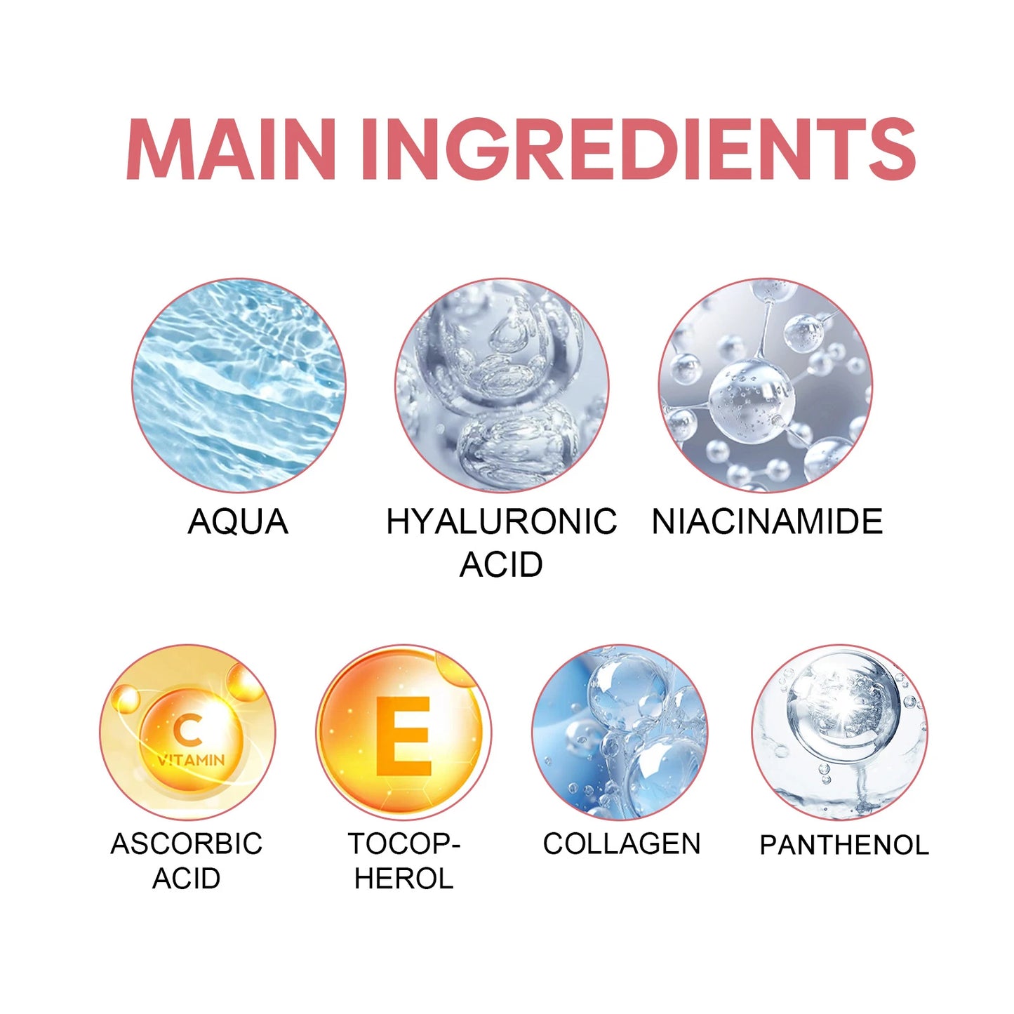 Jaysuing 5 in 1 Beautiful Skin Serum Squalane-Based for Home Use Moisturizes Shrinks Pores Firming and Lightening Acne Spots