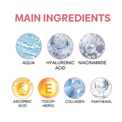 Jaysuing 5 in 1 Beautiful Skin Serum Squalane-Based for Home Use Moisturizes Shrinks Pores Firming and Lightening Acne Spots