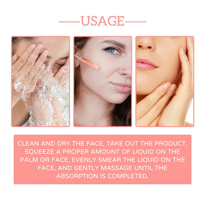 1/2/3pcs 5 In 1 Facial Serum Fade Fine Lines Firming Skin Shrink Pore Moisturizing Brightning Hyaluronic Acid Retinol Face Serum